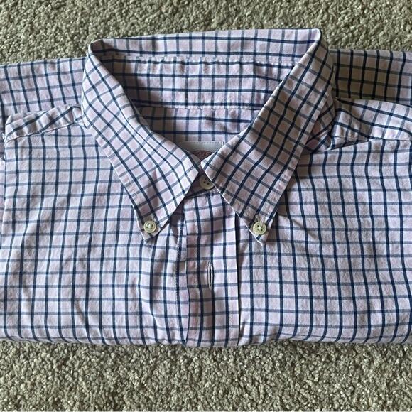 Brooks Brothers Mens/Teens Madison Button Down Shirt Pink/ Blue Size Large - Picture 10 of 10